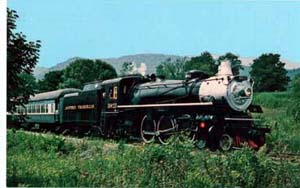 Alleghany Central #1286 RR Train postcard