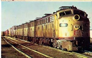 Rock Island&Pacific RR Train postcard
