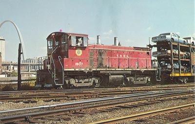 T.R.R.A. #1507 Railroad Train Postcard