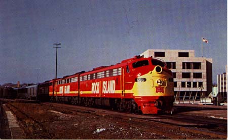Train PC Rock Island RR Quad Cities Rocket