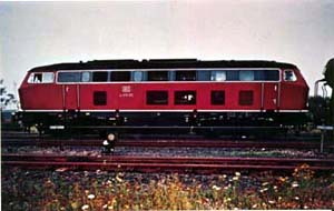 Germany 215 Series RR Train postcard