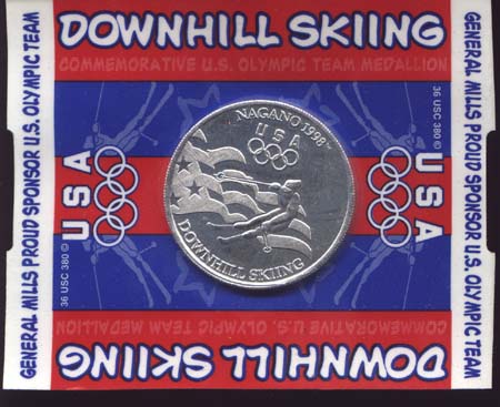 General Foods1998 Olympic Downhill Ski Token