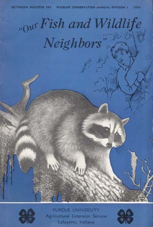 Four 4-H books 1953 & 1954 Purdue