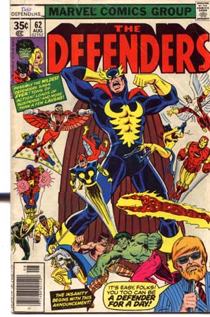 Marvel Defenders comic book,Aug 02152,1968