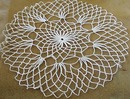 Daisy centered doily