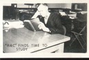 WWII Navy Mini Photo Mac Finds Time To Study