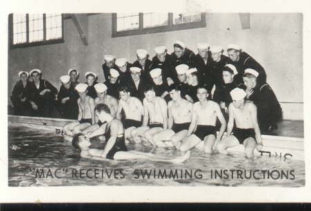 WWII Navy Mini Photo Mac Swim Instructions