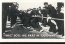 WWII Navy Mini Photo Mac Does Share Tug oWar