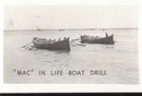 WWII Navy Mini Photo Mac Life Boat Drill 1943