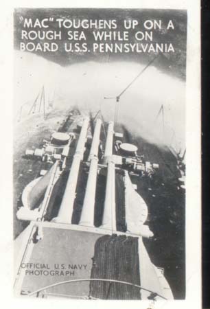 WWII Navy Mini Photo Mac Toughens Up On Seas