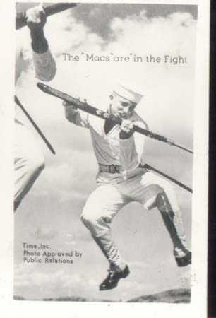 WWII Navy Mini Photo Mac In The Fight