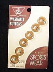 Buttons - Tan in color, 9/16