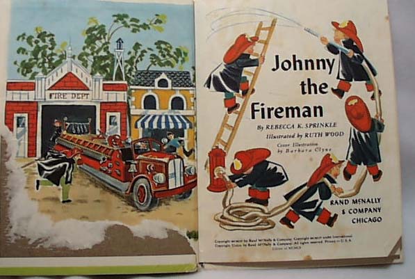 Johnny the Fireman Rand McNally Book