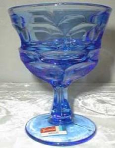 Fostoria Argus Henry Ford Water Goblet , Blue