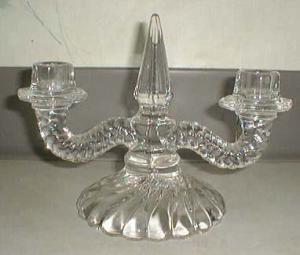 Fostoria Colony Double Candleholder, Crystal