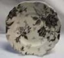J & G Meakin Black rose salad plate