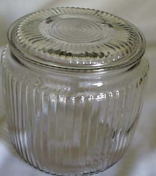 Depression Cookie Jar in Crystal