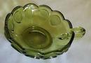 Fostoria Coin Glass Nappy in Green