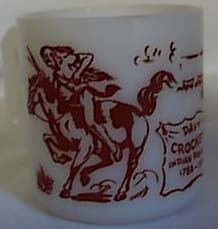 Hazel Atlas Davy Crocket Indian Mug