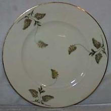 Bavaria Ivory Dinner plate with handpainted red/green flower