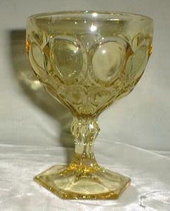 Fostoria Moonstone in Yellow Low Sherbet