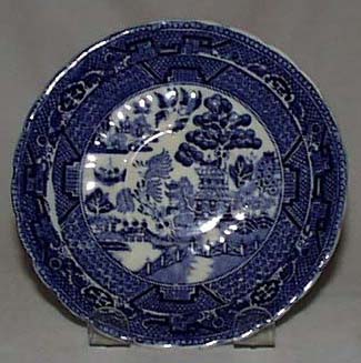 Allertons Blue Willow Cup Saucer