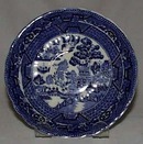 Allertons Blue Willow Cup Saucer