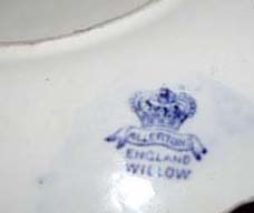 Allertons Blue Willow Cup Saucer