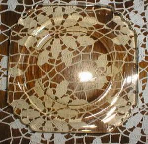 Fostoria Mayfair Bread & Butter Plate, Amber