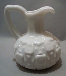 Westmoreland Old Quilt glass cruet in Milk.