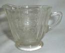 Federal Madrid Footed Creamer, Crystal