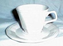 Homer Laughlin Colonial White Cup & Saucer