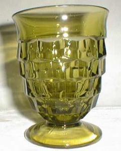 Colony Whitehall Low Water Goblet in Green