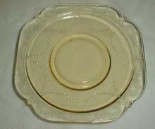 Federal Madrid Cup Saucer, Amber