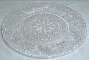 Indiana Sandwich Antique Lace Luncheon Plate