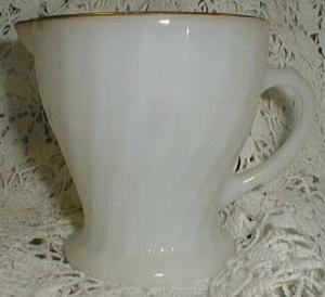 Anchor Hocking Golden Swirl Creamer