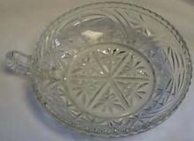 Anchor Hocking Thousand line Nappy, Crystal