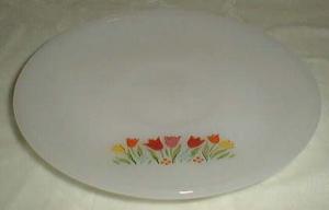 Anchor Hocking Floral in Tulips Cup Saucer