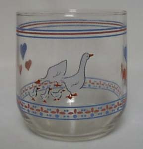 Luminarc Hearts & Geese Rock Tumbler.