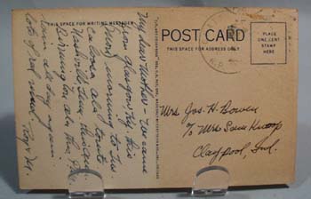 1947 Muscle Shoals Alabama Post Card