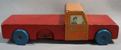 Old wood & tin truck