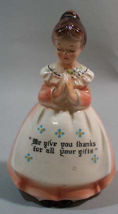 Enesco Praying Lady Salt Shaker