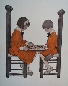 1908 A Friendly Game by Jessie Wilcox Smith Print