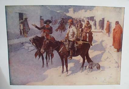 1908 A spanish Escort by Frederic Remington Print, Original print