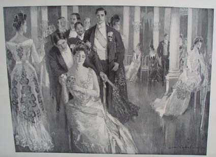 1908 The Cotillion by Howard Chandler Christy original print