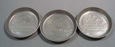 3 stanhome aluminum coasters