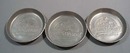 3 stanhome aluminum coasters