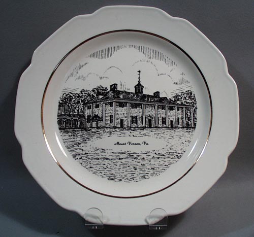 Mount Vernon VA Souvineer Plate