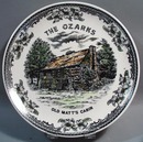The Ozarks Old Matt's Cabin Souvineer Plate