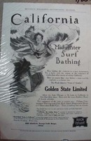 Rock Island System Railroad Ad Midwinter Surf Bathing